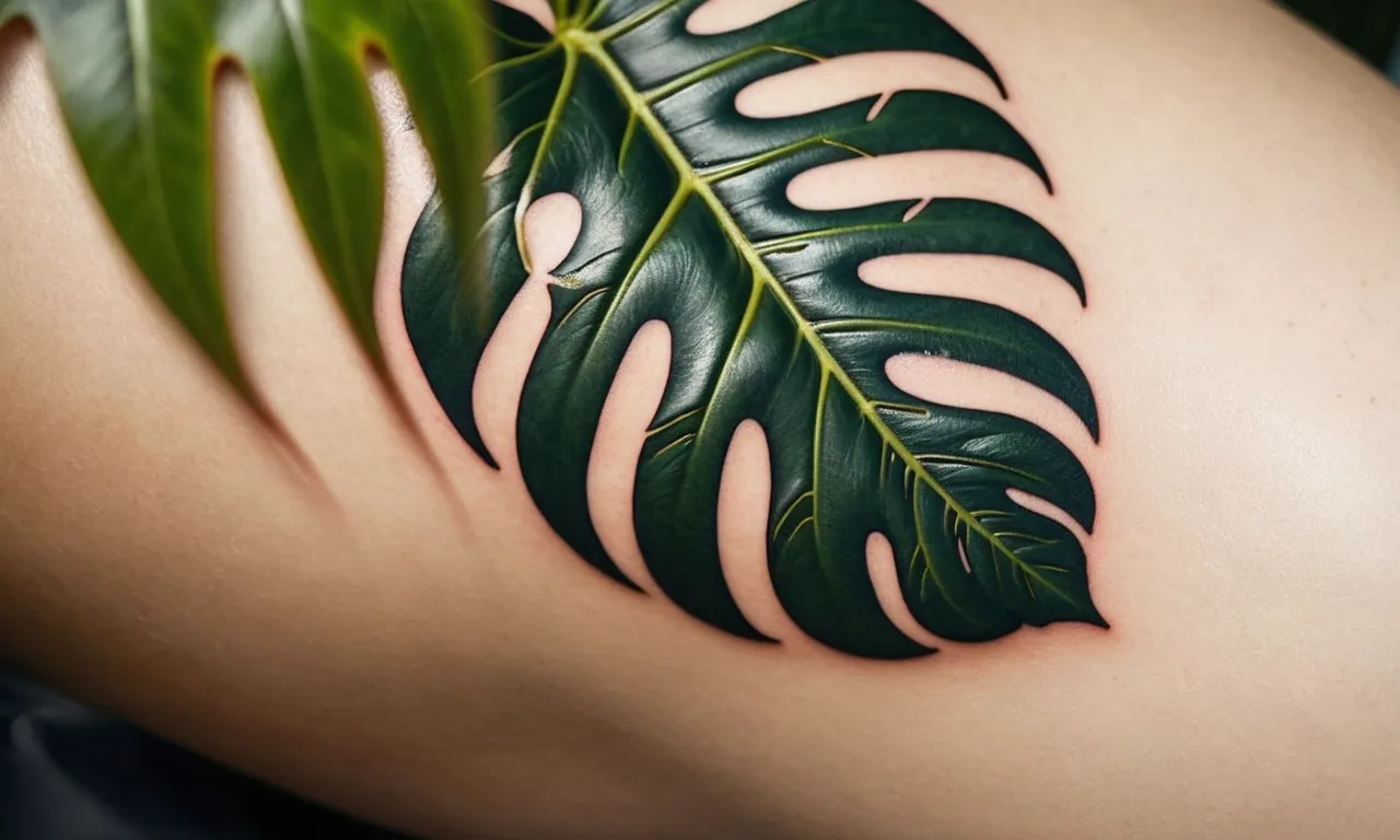 Monstera Tattoo Meaning Exploring The Symbolism Behind This Trendy